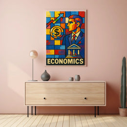Economics in Vibrant Colors Poster