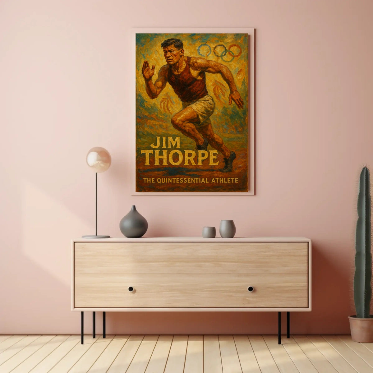 Jim Thorpe Icon of Athletic Excellence Poster