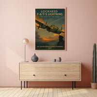 Lockheed F-4F-5 Lightning The Eyes of the Skies Poster