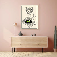 Dj Cat Groove Poster