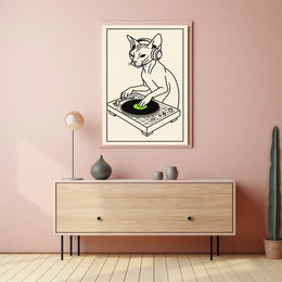 Dj Cat Groove Poster