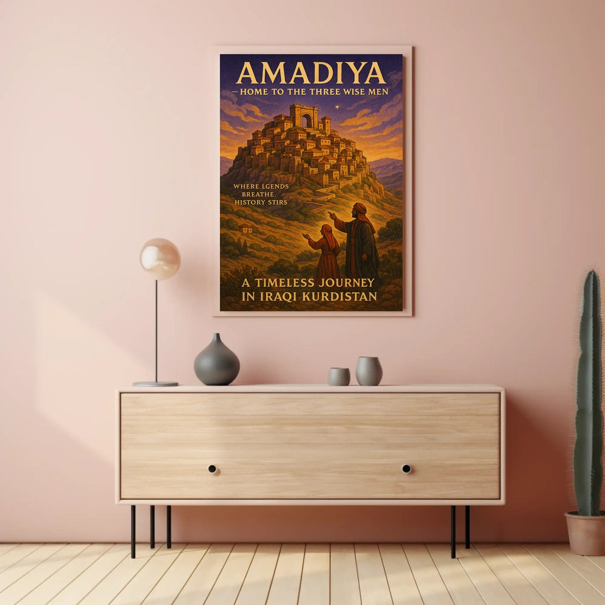 Amadiya Home to the Three Wise Men Poster