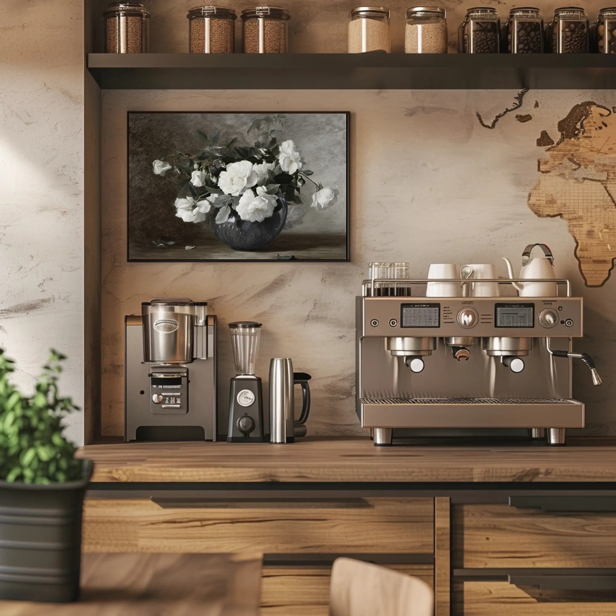 Elegant Floral Still Life Poster