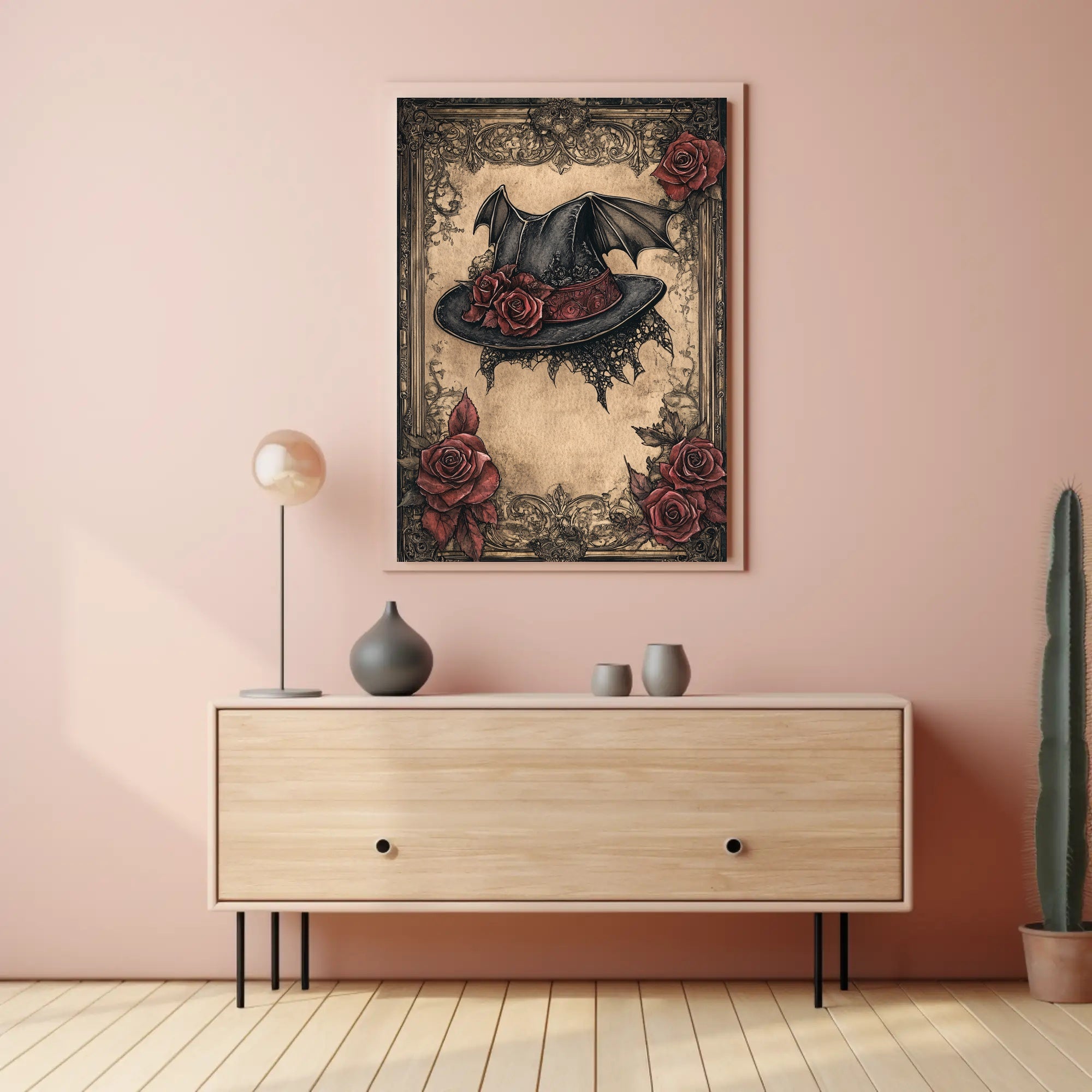 Enchanted Gothic Hat Poster