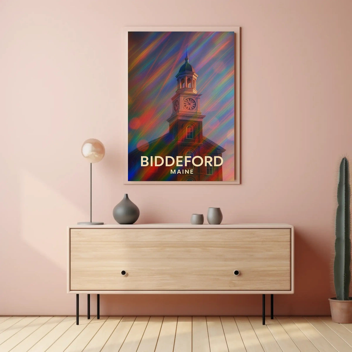 Biddeford Maine Scenic Realism Wanderlust Poster