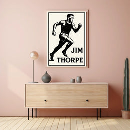 Jim Thorpe Athletic Icon Poster