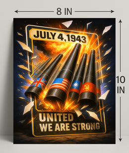 United We Are Strong July 4, 1943 Poster PosterGoat
