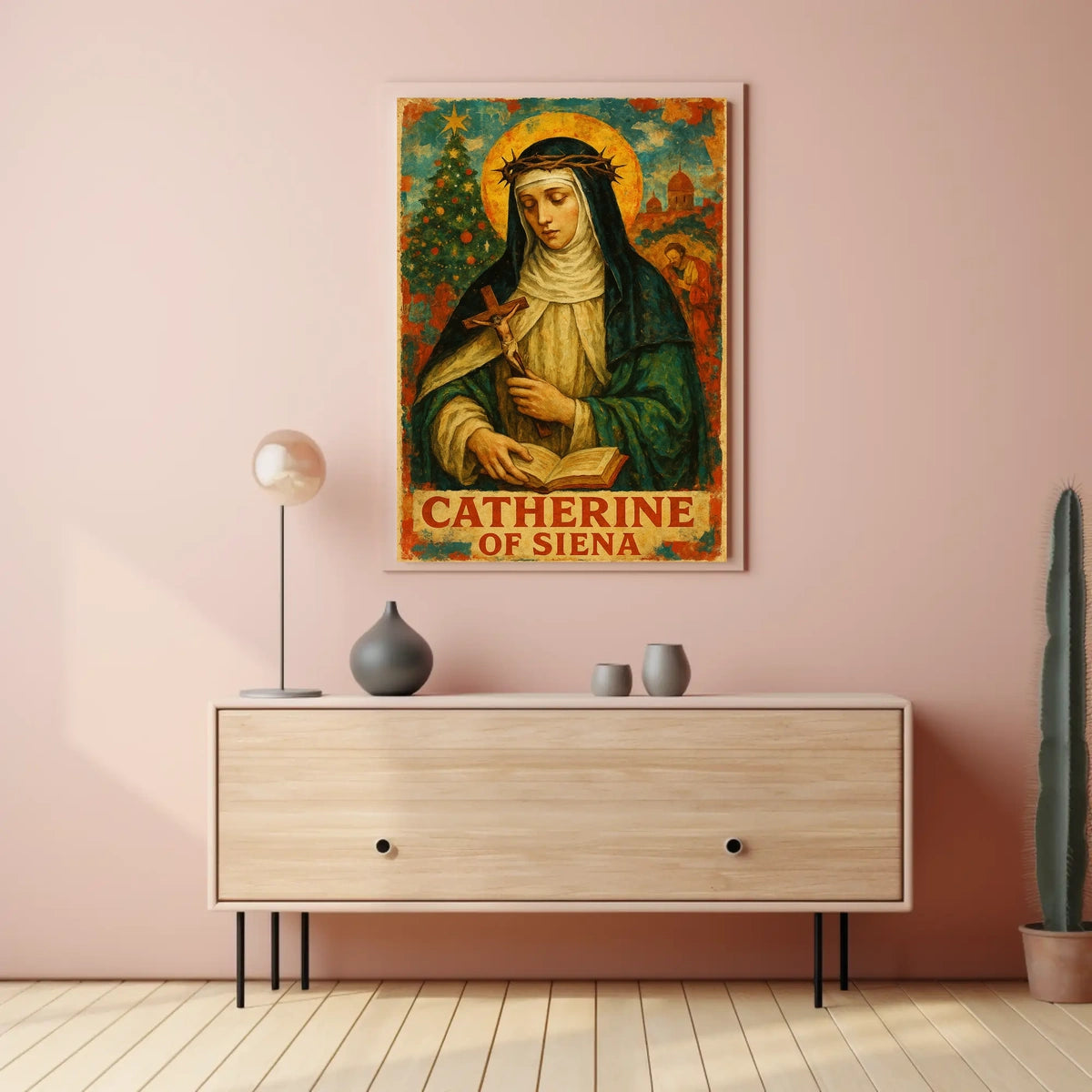 Saint Catherine of Siena Catholic Art Heritage Poster