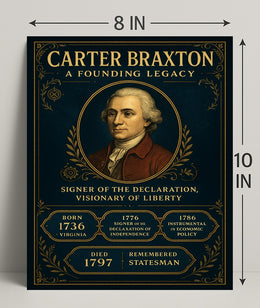 Carter Braxton A Founding Legacy Poster PosterGoat