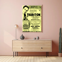 Thurston Magic Show Vintage Theatrical Cultural Poster