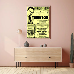 Thurston Magic Show Vintage Theatrical Cultural Poster