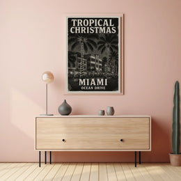 Tropical Christmas in Miami Poster