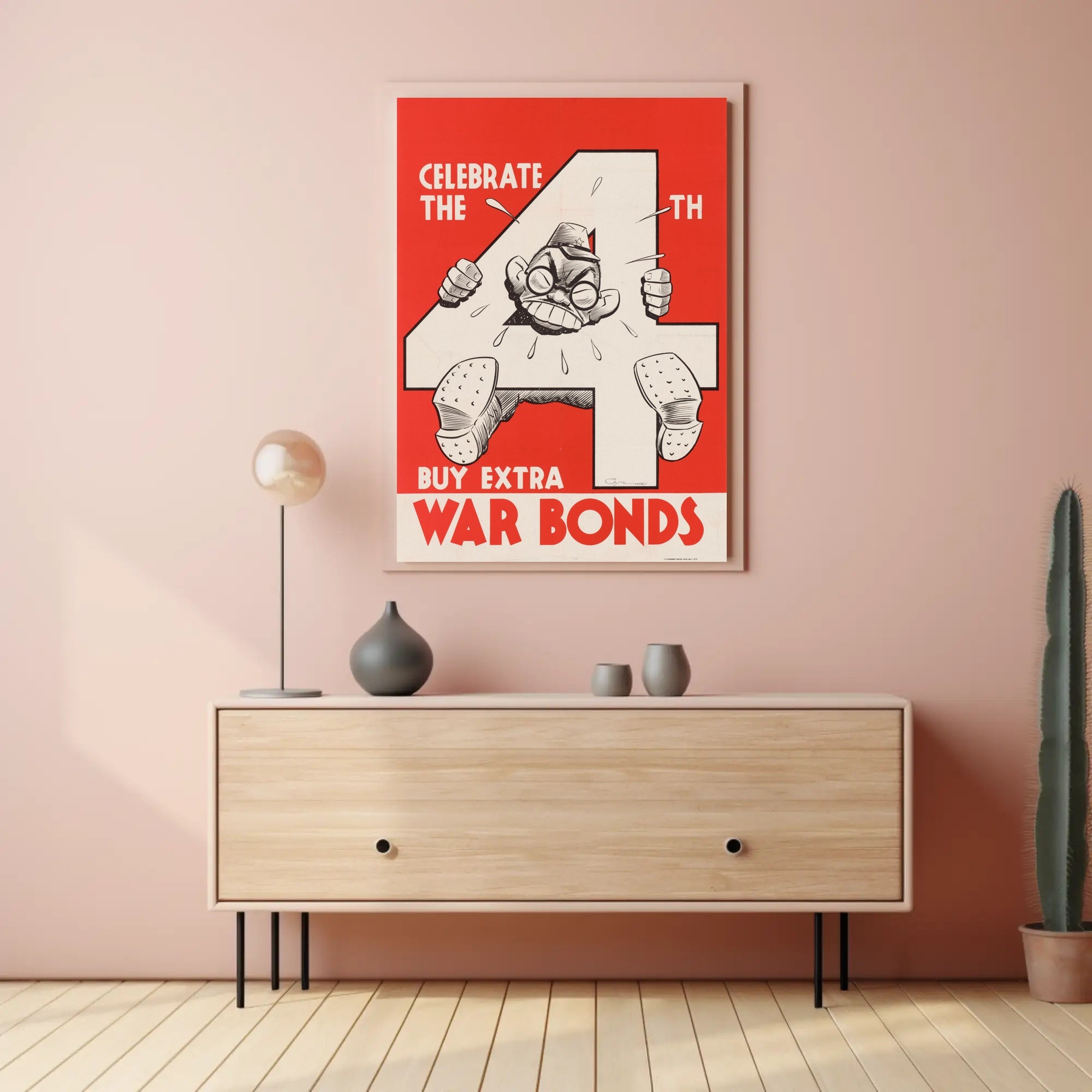 Celebrate the 4th with War Bonds Poster PosterGoat