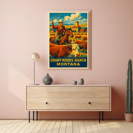 Grant-Kohrs Ranch Montana Poster