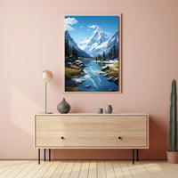 Majestic Mountain Landscape Poster
