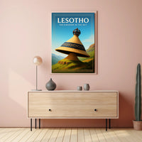 Lesotho The Kingdom in the Sky Poster PosterGoat