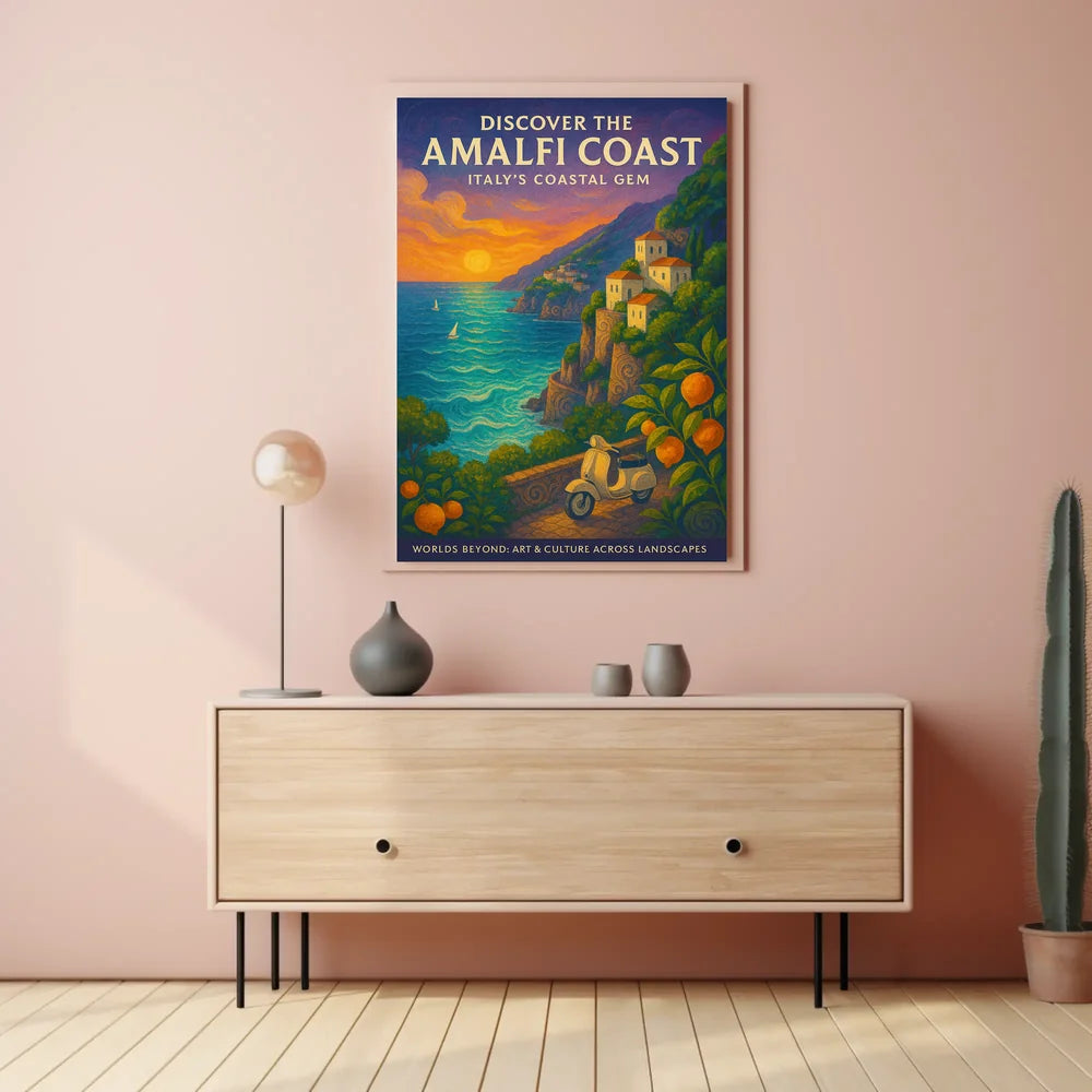 Discover the Worlds Beyond: Art & Culture Exploration Poster