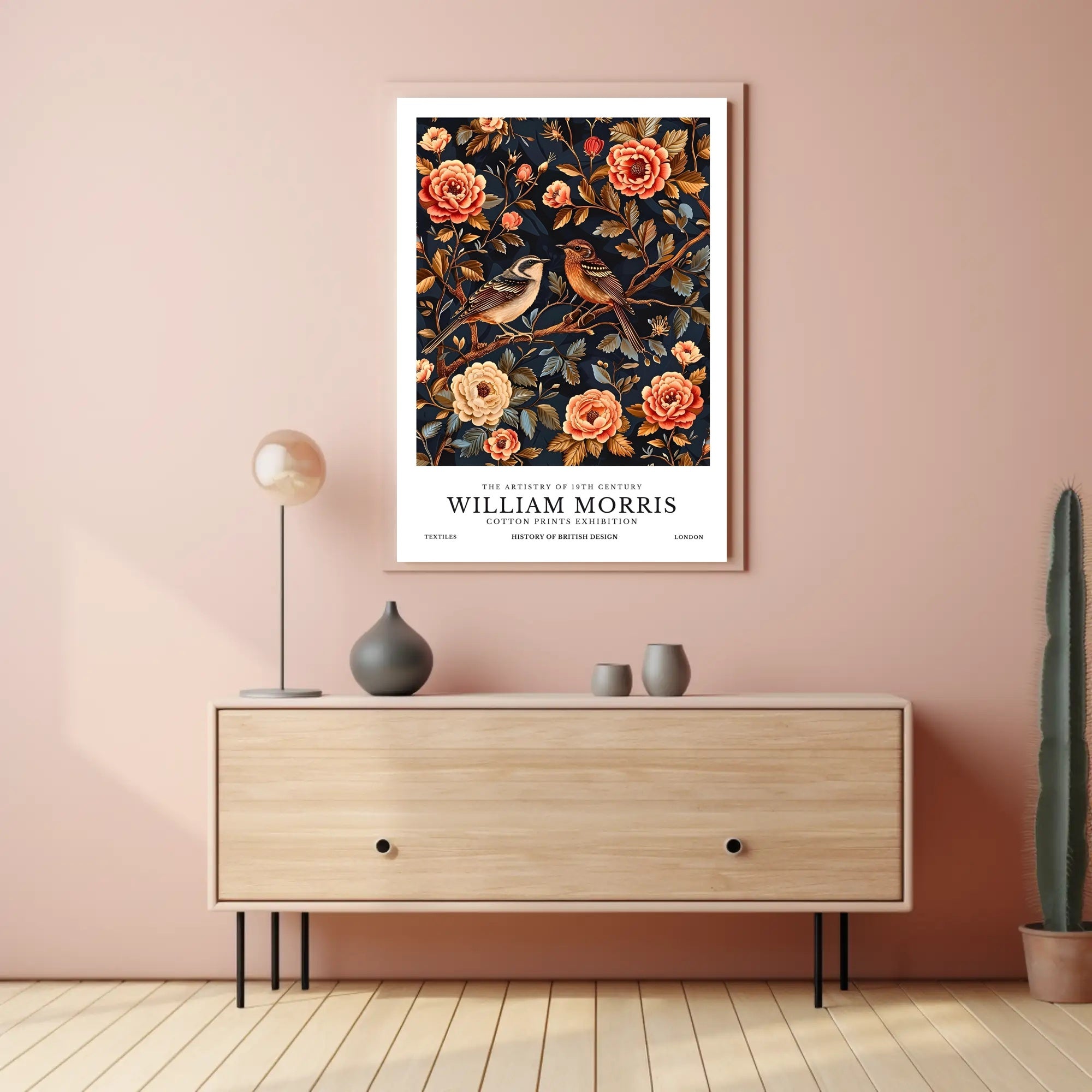 William Morris British Design Exhibition Cultural or Heritage Poster