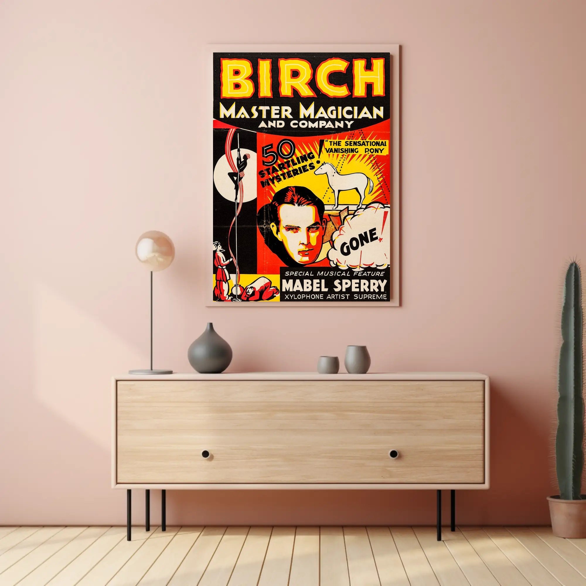 Magic Show Extravaganza Vintage Artistic Poster
