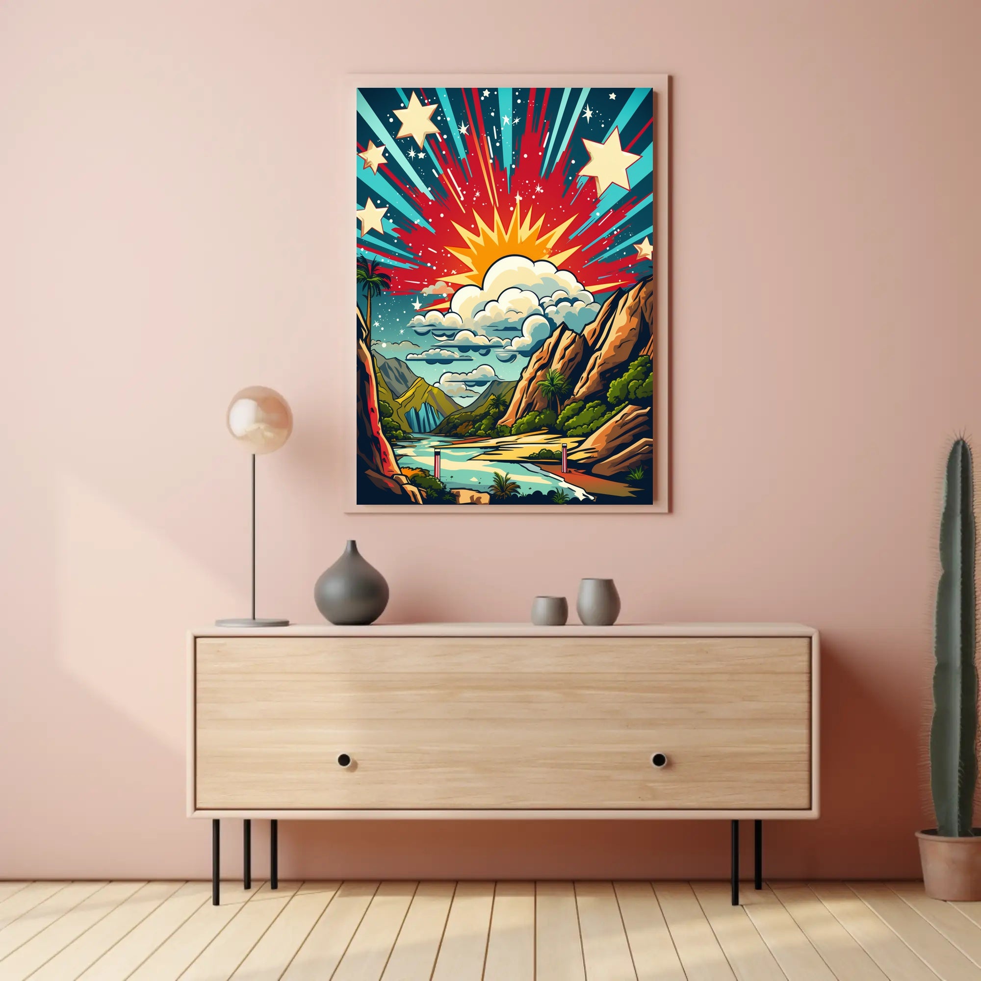 Celestial Landscape Poster