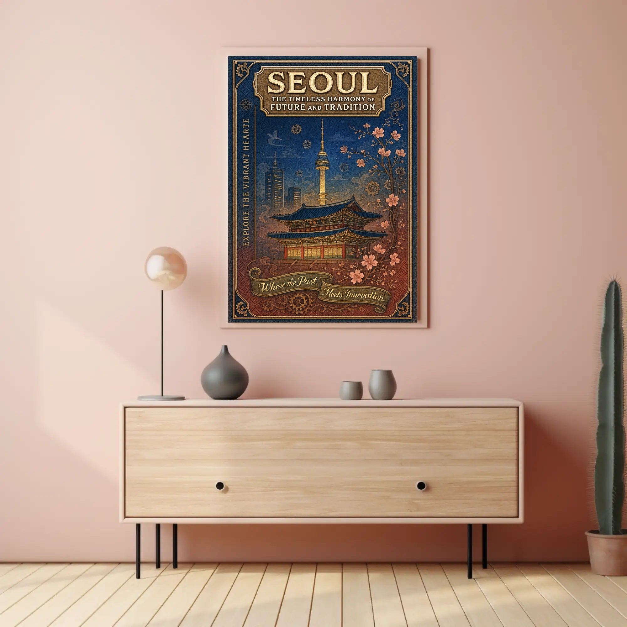 Seoul The Timeless Harmony of Future and Tradition Poster