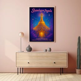 Shwedagon Pagoda A Mystical Landmark Poster