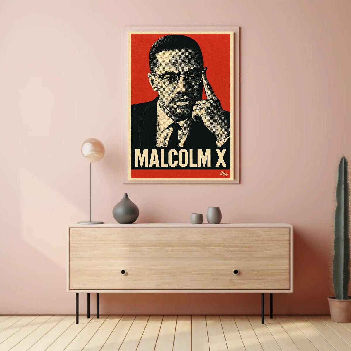Malcolm X Iconic Leader Poster