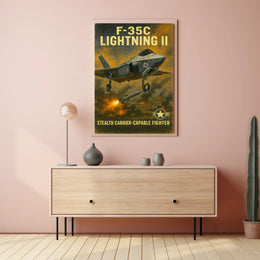 F-35C Lightning II Poster PosterGoat