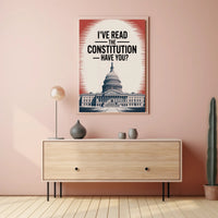 United States Capitol Vintage-Inspired Political or Propaganda Poster