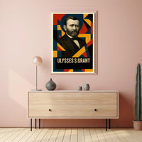 Ulysses S. Grant 18th President of the United States Abstract Pop Poster