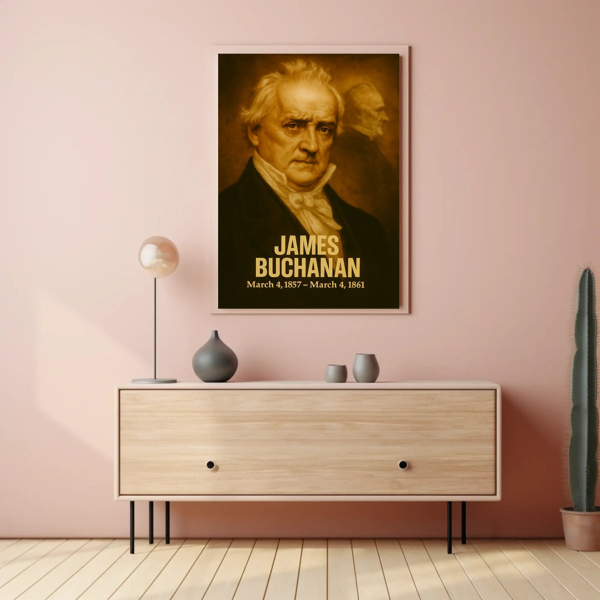 James Buchanan Presidential Term Poster