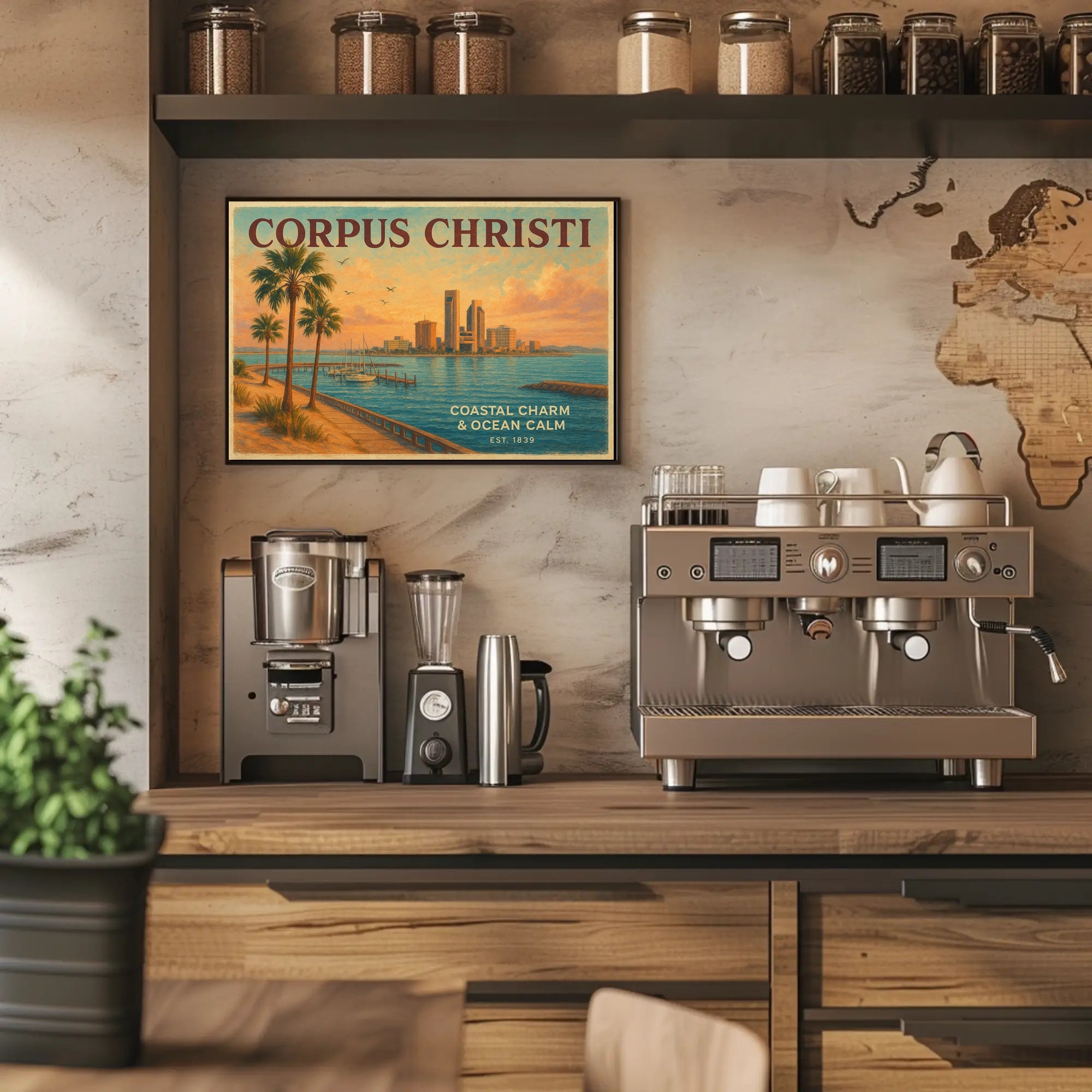 Coastal Serenity Corpus Christi Poster Print