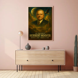 Herbert Hoover History Buff Neoclassical Realism Poster