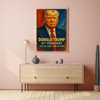 Trump Patriotic Visionary Statesman Poster