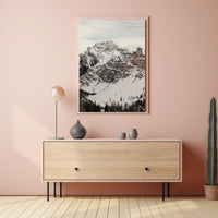 Winter Majesty: Snowy Mountain Landscape National Park Poster