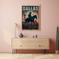 Dallas Cowboy Silhouette Poster