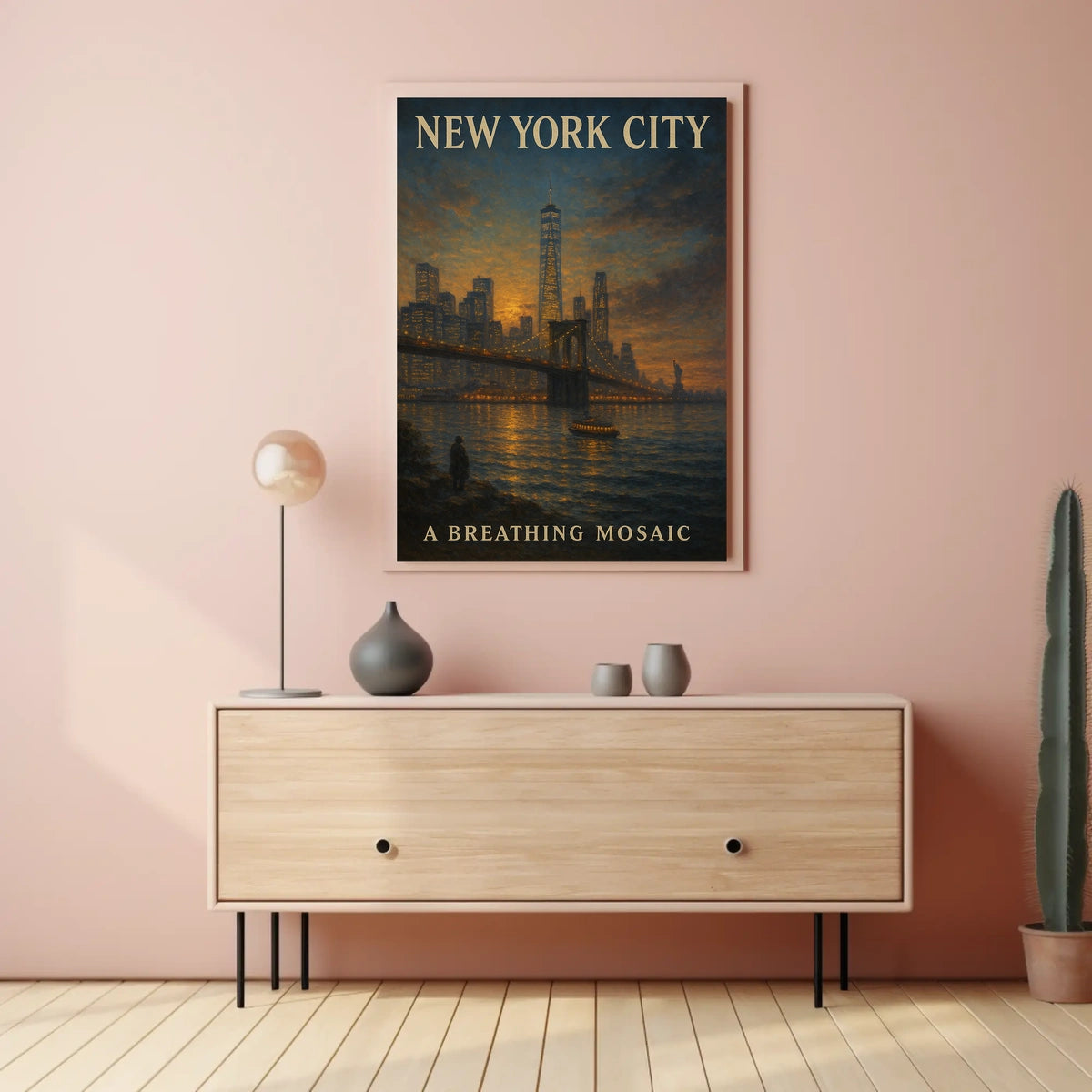 New York City A Breathing Mosaic Poster