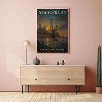 New York City A Breathing Mosaic Poster