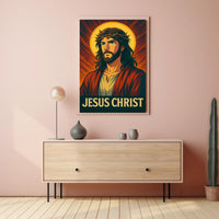 Jesus Christ Iconic Representation Poster