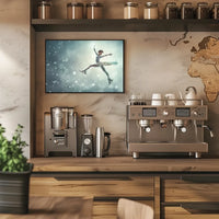 Graceful Figure Skater in Winter Fantasy Poster