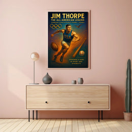 Jim Thorpe The All-American Legend Poster PosterGoat