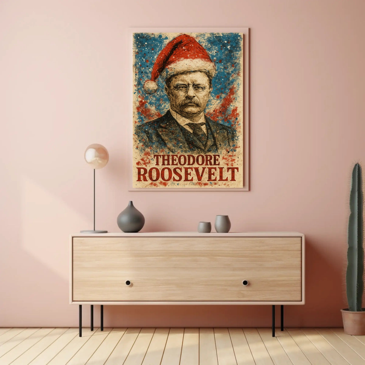 Theodore Roosevelt 26th President of the United States Christmas SeriesPoster