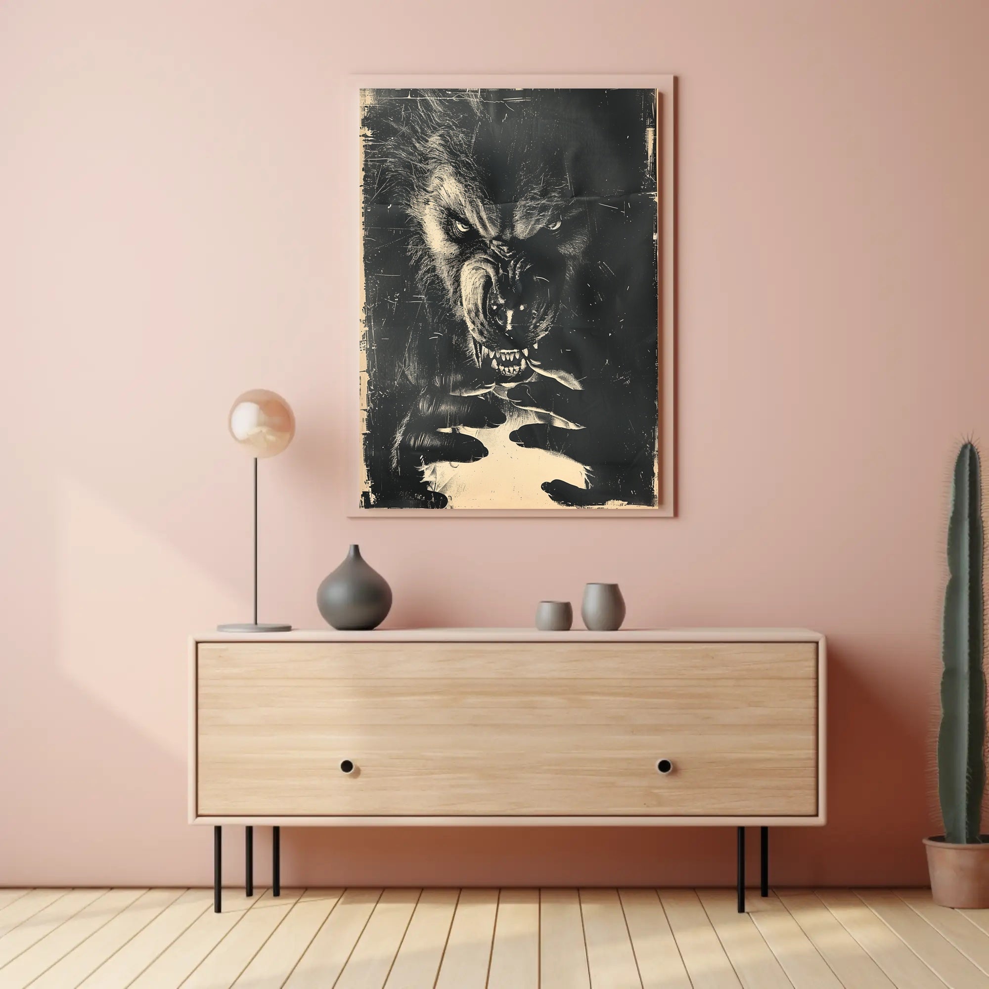 The Beast Within Art Print Poster for Home Decor and Wall Art PosterGoat