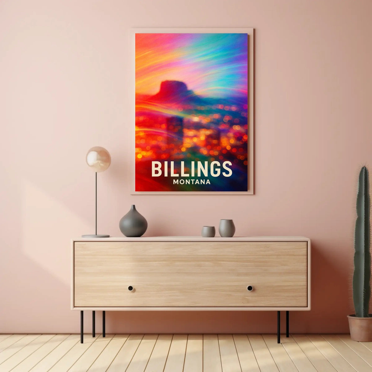 Vibrant Billings, Montana Poster