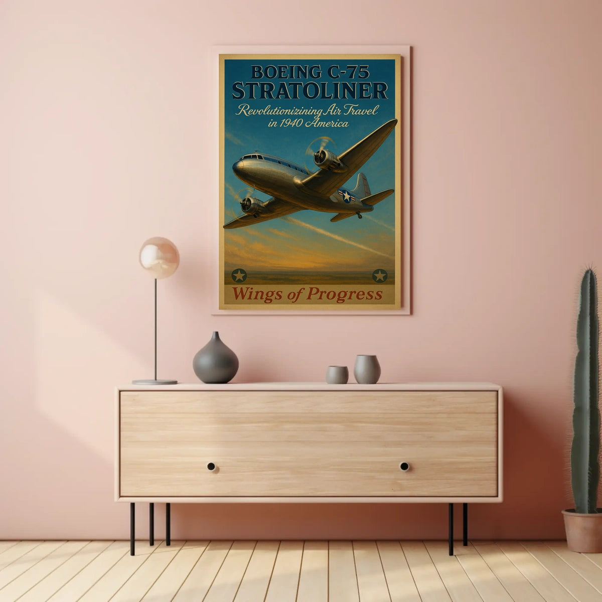 Boeing C-75 Stratoliner Poster