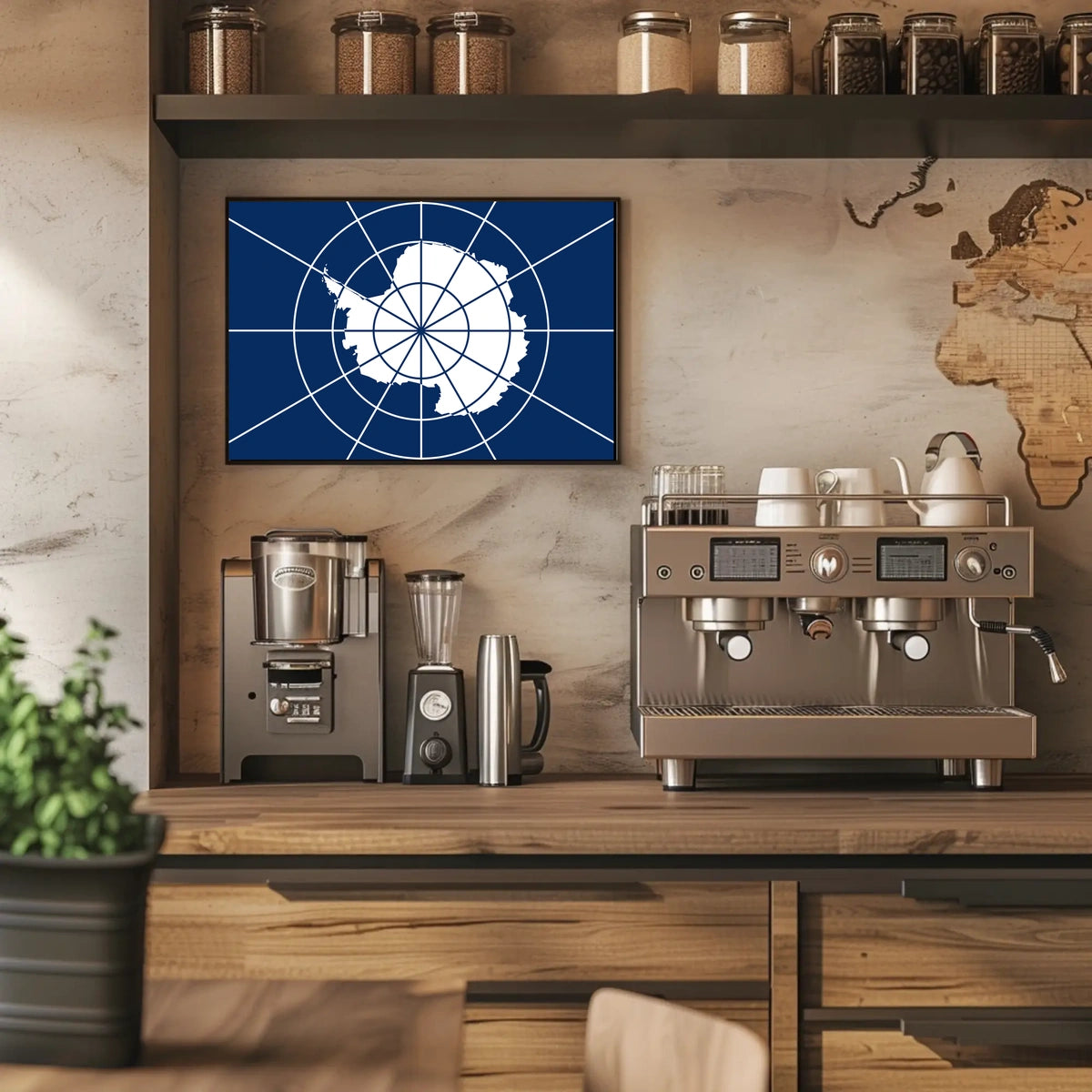 Antarctica Flag Poster