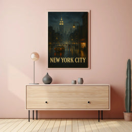 New York City Nightscape Poster