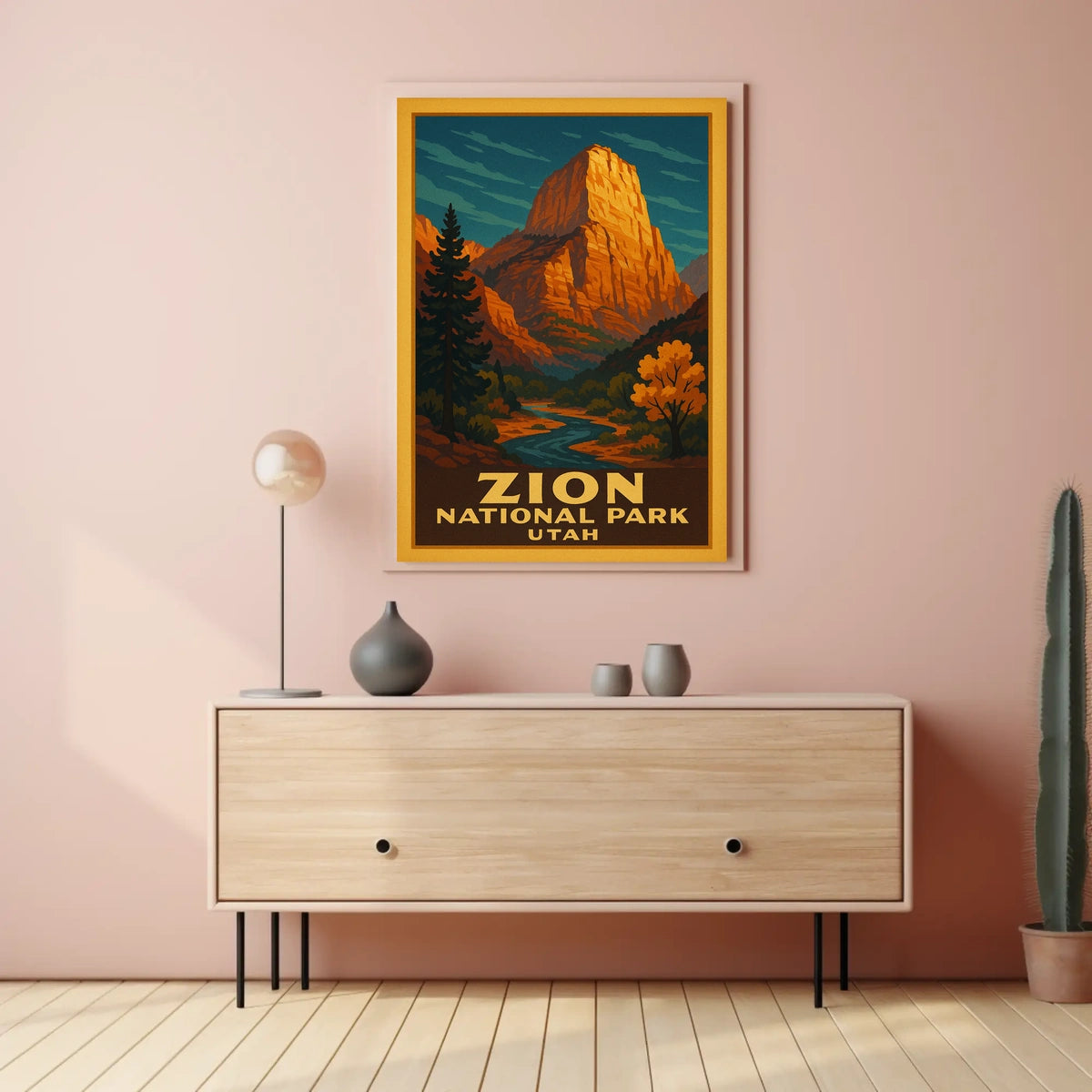 Zion National Park Utah Poster