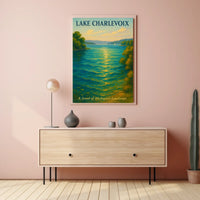 Lake Charlevoix Serenity Scene Travel Poster
