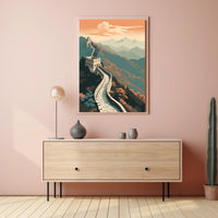 The Great Wall Of China A Majestic Poster